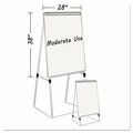 Mastervisi Silver Easy Clean Dry Erase Quad-Pod Presentation Easel, 45in To 79in, Silver EA2300335MV